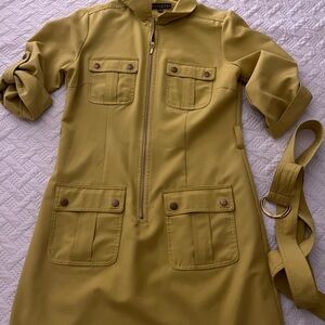 Sharagano Women's Yellow Utility Jacket